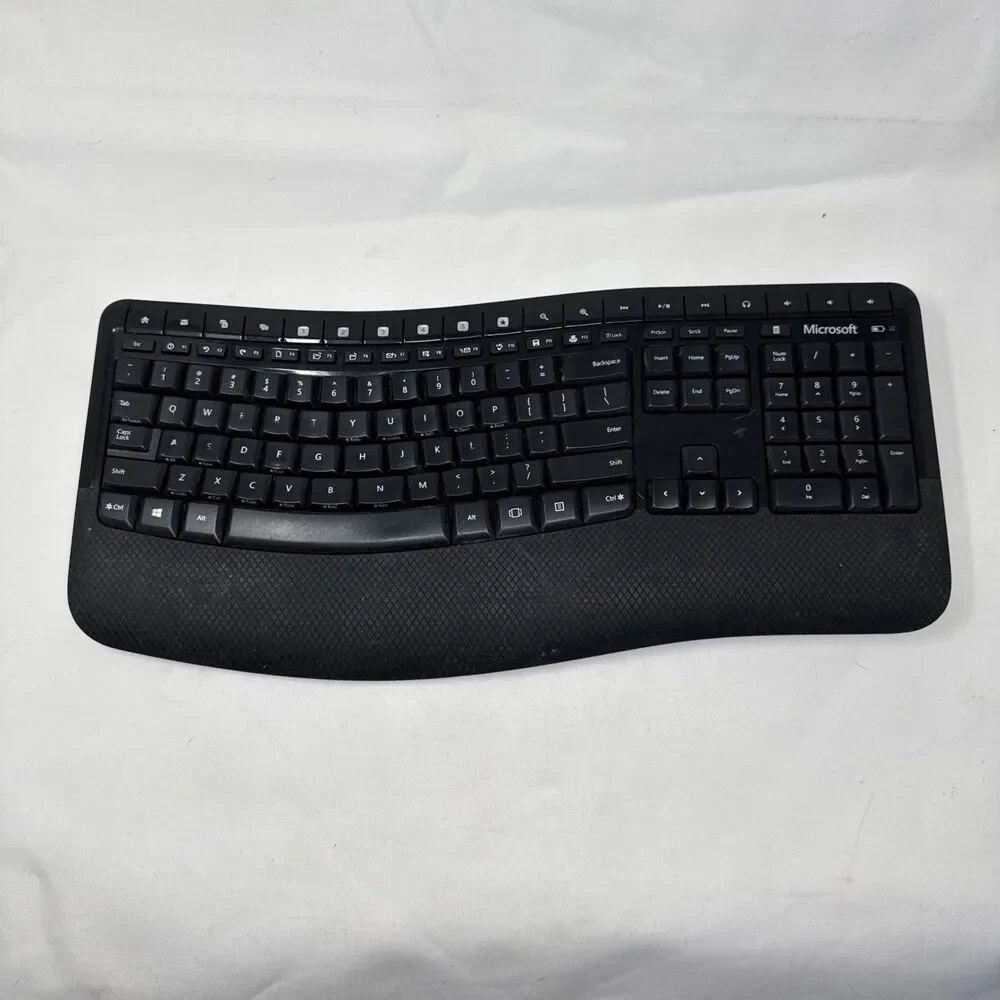 Microsoft Wireless Comfort Keyboard 5050 #1728 NO REICIEVER -FREE  SHIPPING